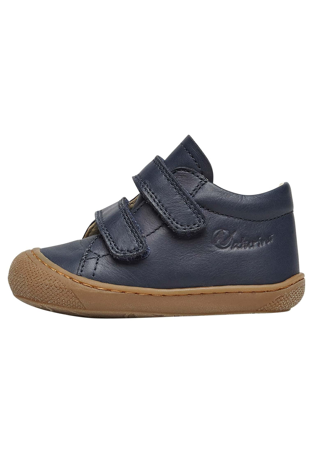 Naturino Cocoon VL-Lauflernschuhe aus Nappaleder-Anthrazit 17 EU Marineblau, 17 EU Marineblau