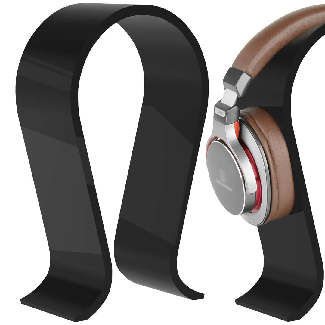 GEEKRIA Omega Kopfhörer-Ständer aus Acryl für Over-Ear-Kopfhörer, Gaming-Headset-Halter, Schreibtisc