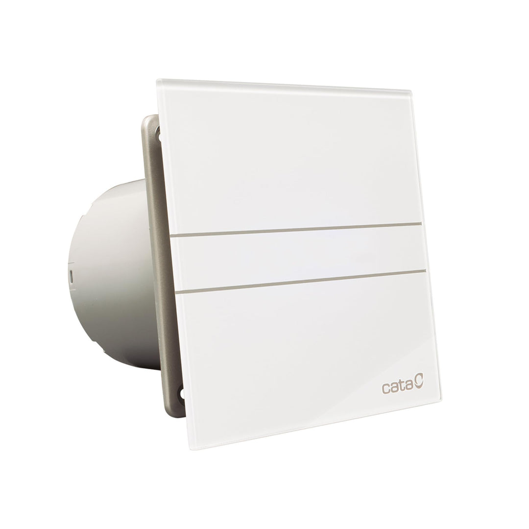 Ventilator Lüfter CATA E-100GT B,Timer, Weiss Glasfront