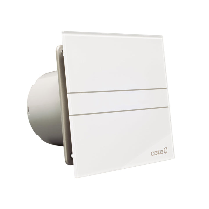 Ventilator Lüfter CATA E-100GT B,Timer, Weiss Glasfront