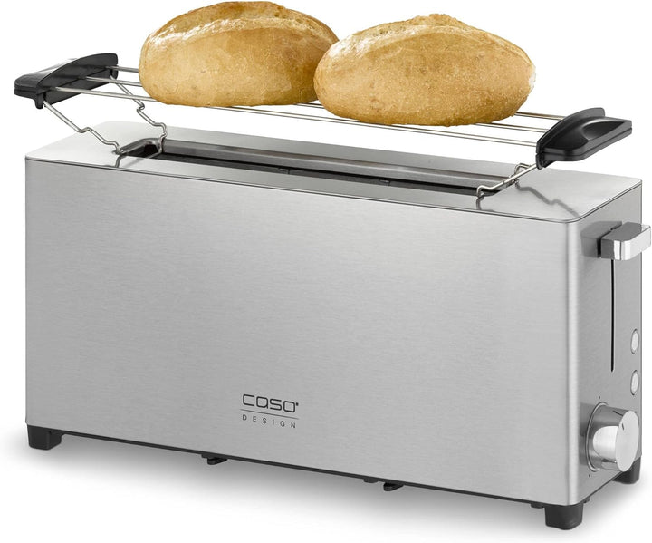 CASO Classico T 2 - Design Toaster, Edelstahlgehäuse, Optimale Röstgradeinstellung auf 5 Stufen, Ink