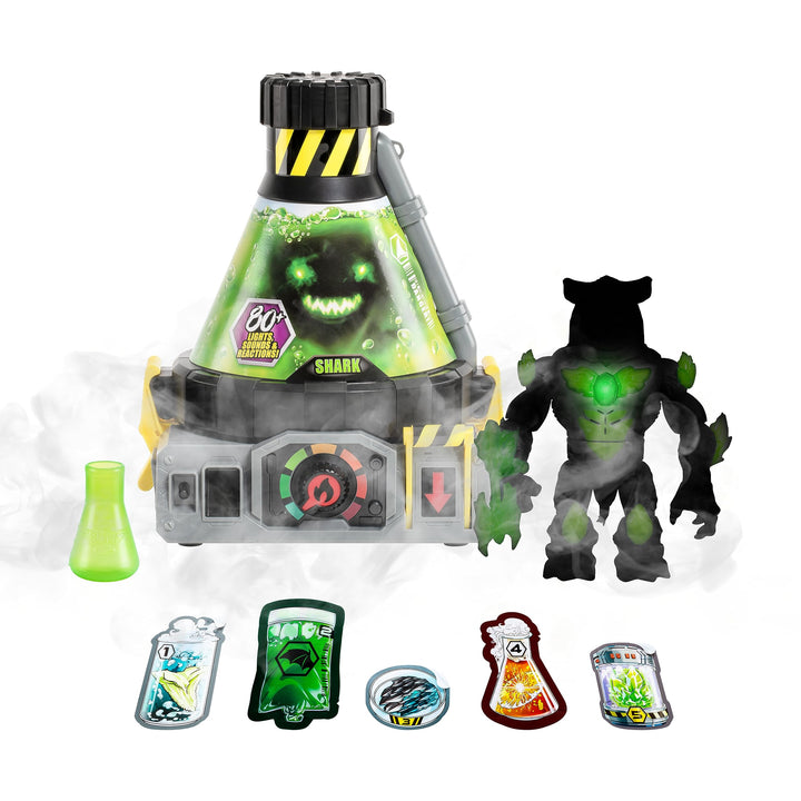 Beast Lab: Hai-Labor-Spielset mit echtem Labor-Nebel, Experiment-Zutaten und über 80 Lichtern, Geräu