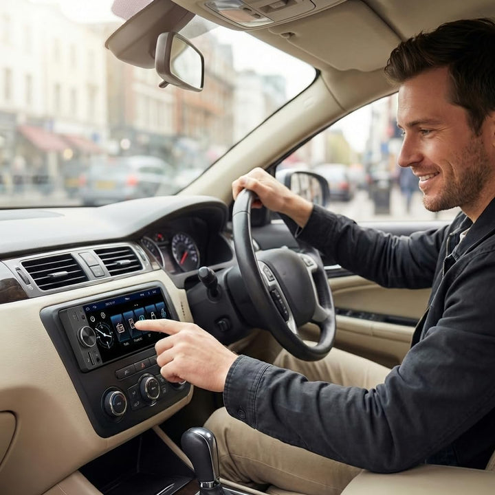 Autoradio 1DIN Mit Bildschirm (6,3") Kompatibel Mit Apple CarPlay [Wireless] Android Auto Bluetooth