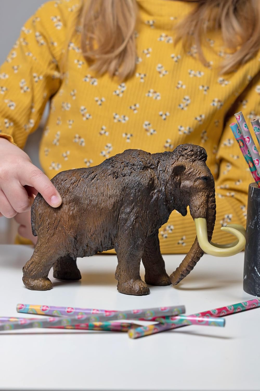 Papo 55017 Mammut DIE Dinosaurier Dinosaur Figur, Mehrfarben, 20.00 cm x 9.90 cm x 15.00 cm (Lxlxh),