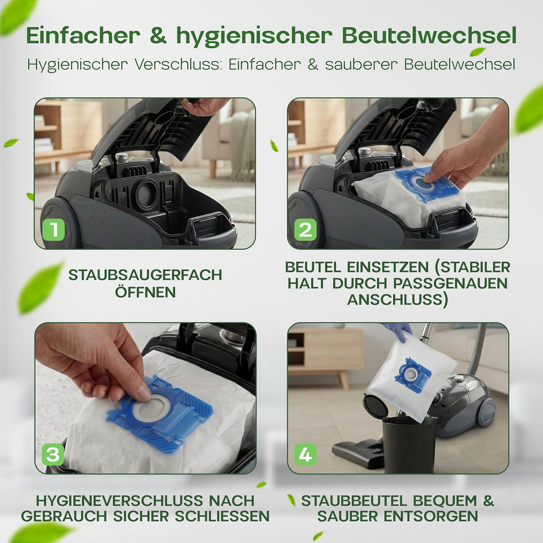 20 Staubsaugerbeutel passend für Electrolux Staubbeutel E201SM S-Bag, Swirl PH86/PH99, inkl. 2 Mikro