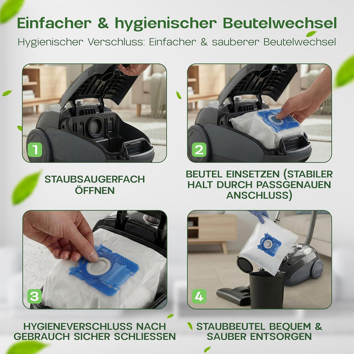 20 Staubsaugerbeutel passend für Electrolux Staubbeutel E201SM S-Bag, Swirl PH86/PH99, inkl. 2 Mikro