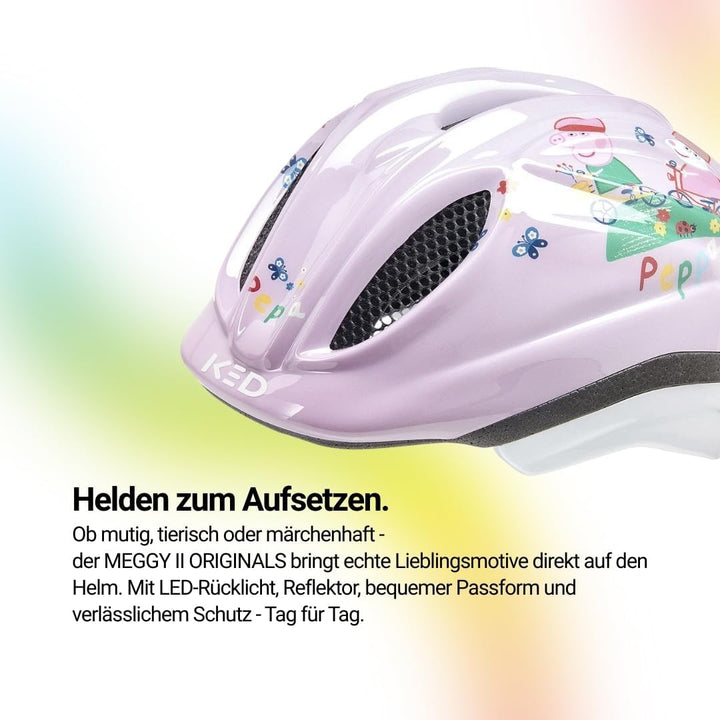 KED Kinderhelm Meggy II Originals M (54-58cm) Peppa Pig girl, M (54-58cm) Peppa Pig girl