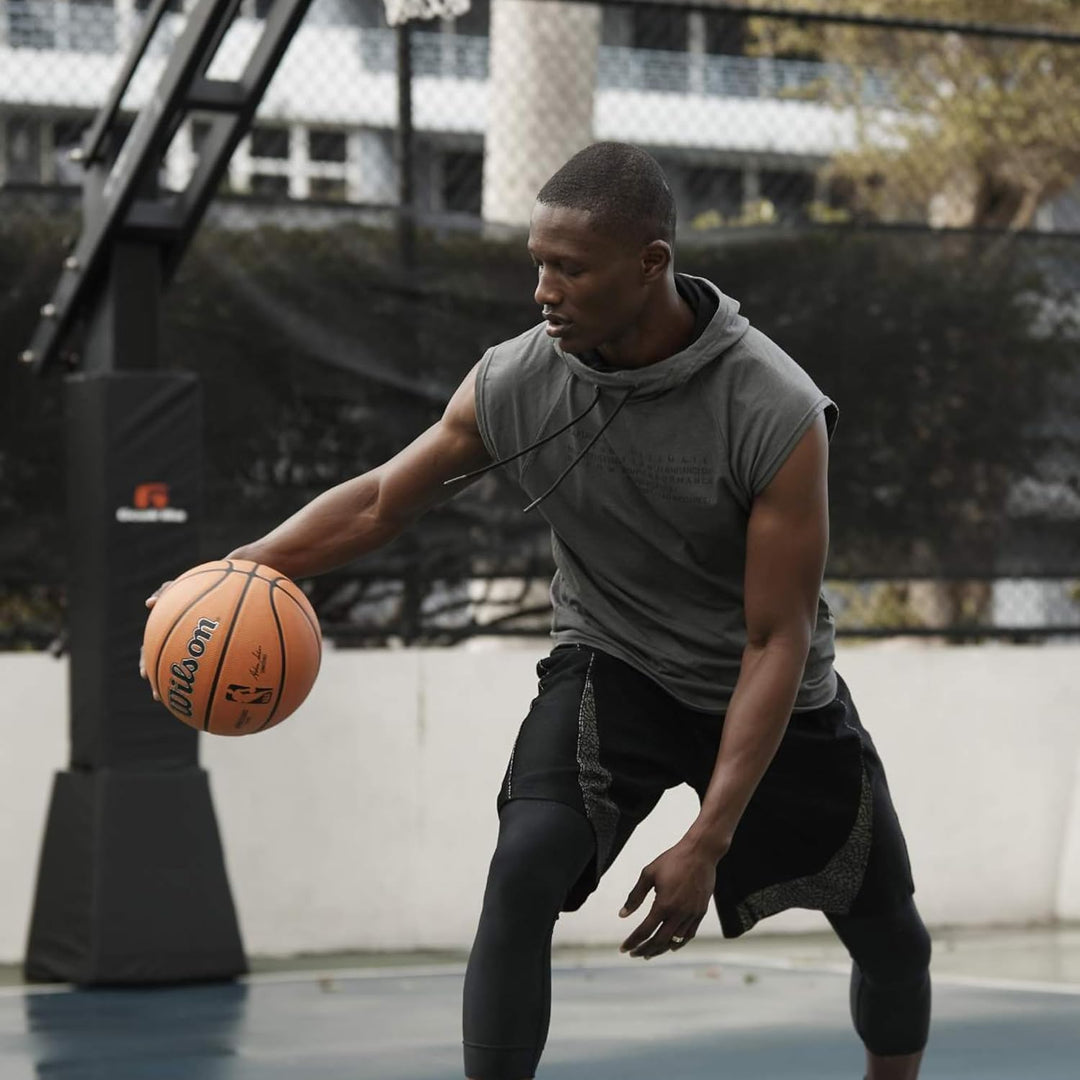 Wilson NBA Authentic Series Outdoor Ball WTB7300XB, Unisex, Basketball, Orange/Black, 5