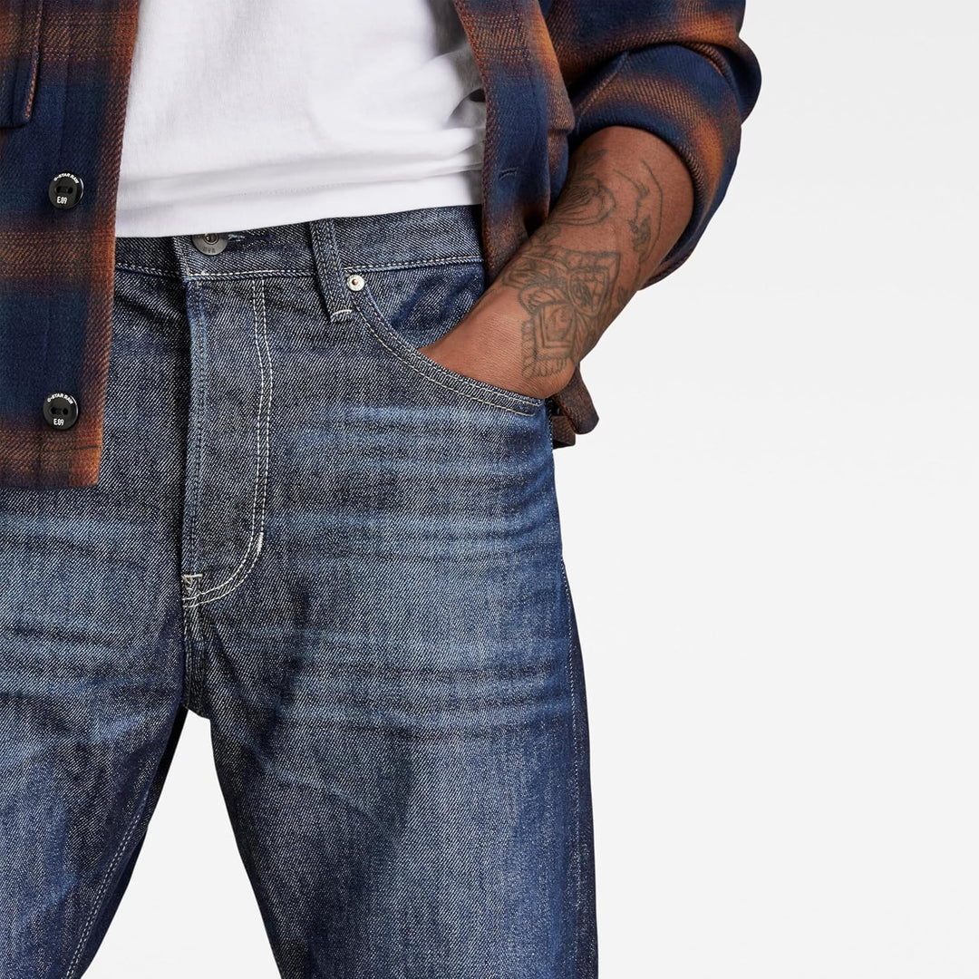 G-Star Herren Jeans Triple A Straight 33W / 34L Blau (Worn in Pacific D19161-b988-d350), 33W / 34L B