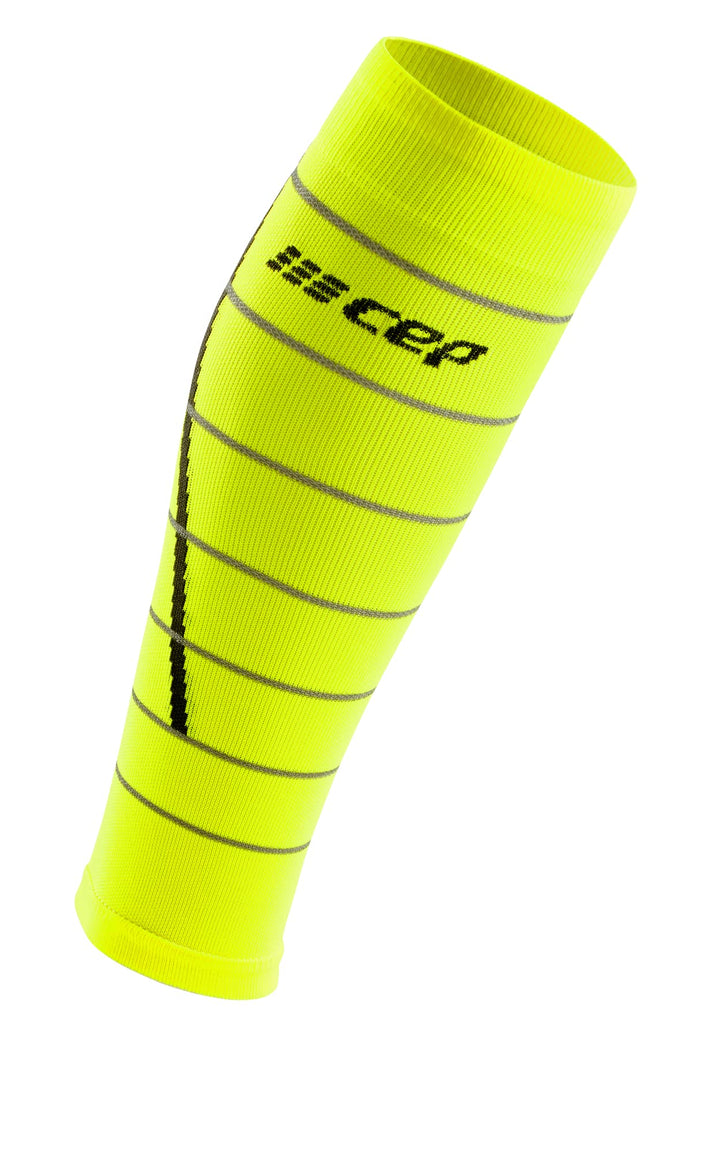 CEP – NIGHTTECH Calf Sleeves Redesign für Herren | Bunt reflektierende Beinstulpen REFLECTIVE - Neon