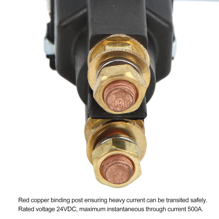 Anlasserrelais, 24V 500A Starter Relais Solenoid Rot Kupfer Starkstrom Nomal Open Auto Start Schütz