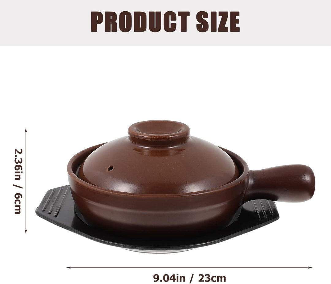 Cabilock Eintopf Porzellan Kochtopf Keramik Kasserolle Chinesische Stieltopf Mit Tablette Traditione