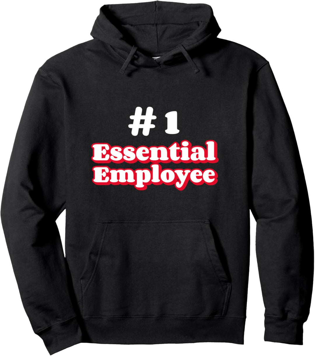 Nummer eins wesentlicher Mitarbeiter lustig bei der Arbeit Pullover Hoodie