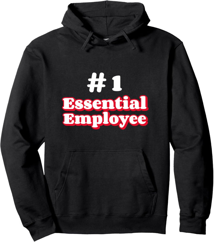 Nummer eins wesentlicher Mitarbeiter lustig bei der Arbeit Pullover Hoodie