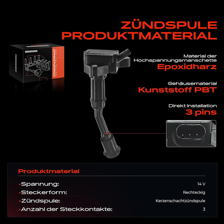 Zündspule für C-Max II Grand C-Max DXA/CB7 S-Max Focus III Galaxy Kuga II DM2 Mondeo V 1.5L 2014-202