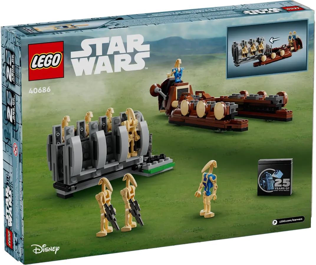 LEGO Star Wars 25th Anniversary GWP 40686: Truppenträger der Handelsföderation, baubares Modell – Fe