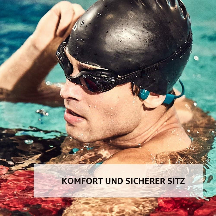Aftershokz Xtrainerz Schwimm MP3-Player, Open-Ear Bone-Conduction Kopfhörer, wasserdichte/Wireless/O