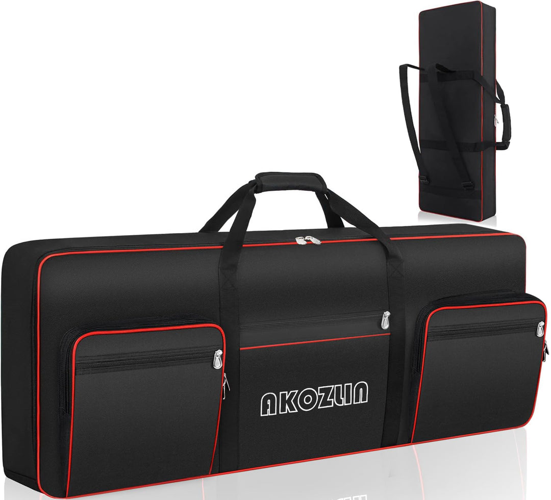 AKOZLIN 49/61/76/88 Slim/88 Key Keyboard Case Electric Piano Keyboard Bag Portable Keyboard Gig Bag