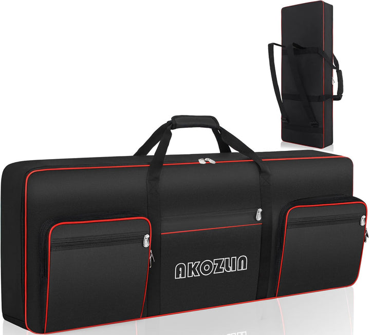 AKOZLIN 49/61/76/88 Slim/88 Key Keyboard Case Electric Piano Keyboard Bag Portable Keyboard Gig Bag