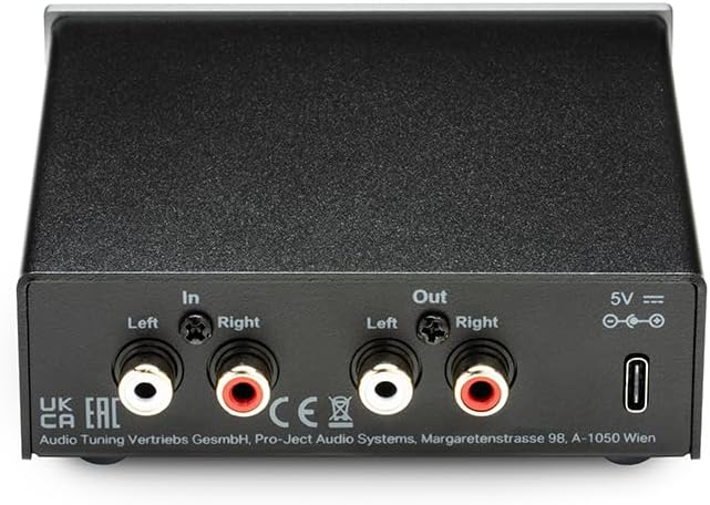 Pro-Ject Head Box E Mikro High End Kopfhörerverstärker (Schwarz), Schwarz