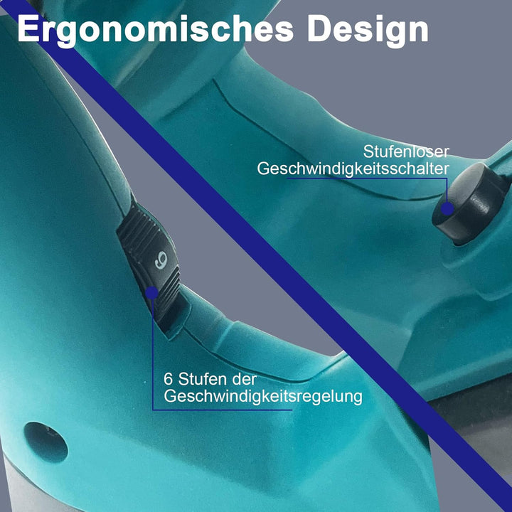 Mörtelrührer 2100W Profi Rührwerk für Beton & Mörtel, Elektrischer Betonmischer mit 6-Gang-Regelung,
