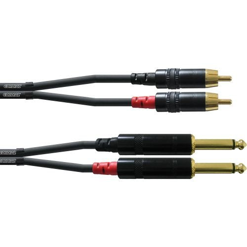 Cordial Klinke 6,3mm mono / Cinch CFU 3 PC