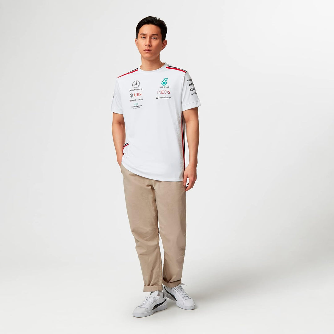 Mercedes AMG Petronas Formel 1 Team - 2023 Team T-Shirt M Weiss, M Weiß