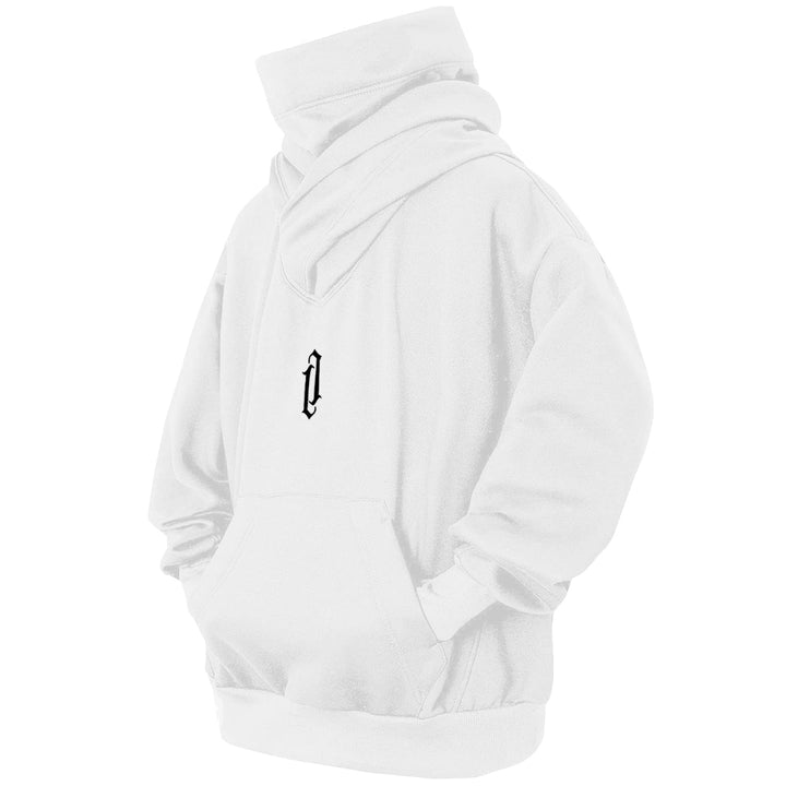 Eocicvvi Pullover Herren Rollkragen Hip Hop Fleece Pulli Kapuzenpullover Hoodie Sweater Sweatshirt M