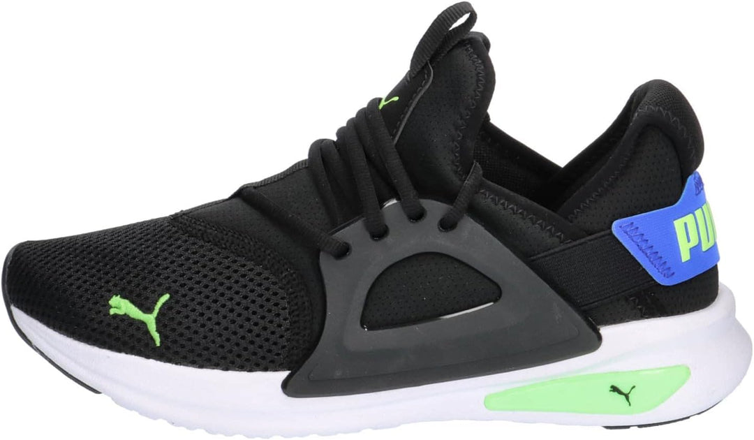 PUMA Herren Softride Enzo Evo Sneaker 44.5 EU Puma Black Fizzy Lime Royal Sapphire, 44.5 EU Puma Bla