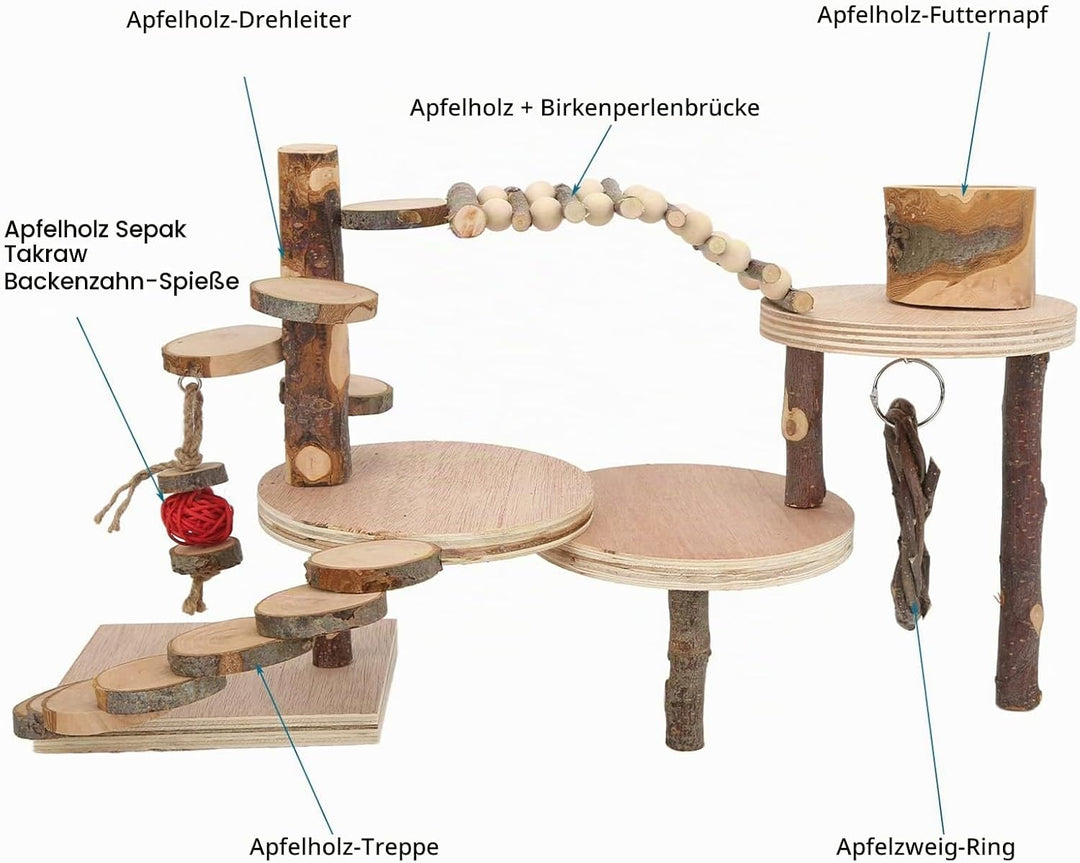 Hamster Spielzeug, Meerschweinchen Spielzeug, Kaninchen Zubehör, Kaninchen Spielzeug für Hamster Mee