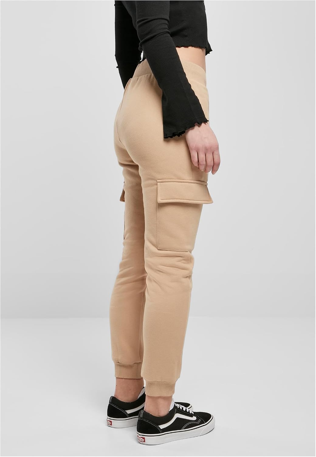 Urban Classics Damen Ladies Cargo Sweat Pants XL Unionbeige, XL Unionbeige