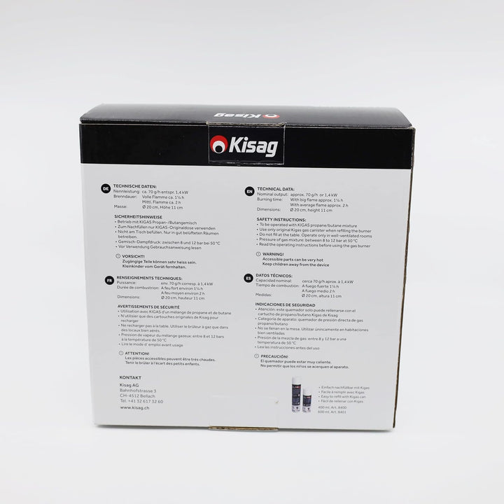 Kisag Rechaud LongFire Edelstahl