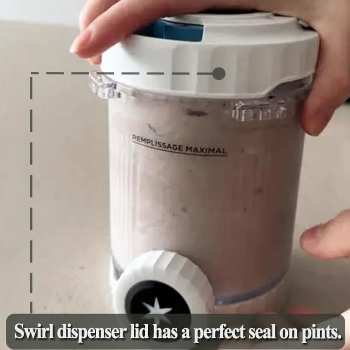 Ausgabedeckel und Pressmechanismus für Ninja Swirl by CREAMi NC701EU NC700EU, Dispense Lid &amp; Swirl P