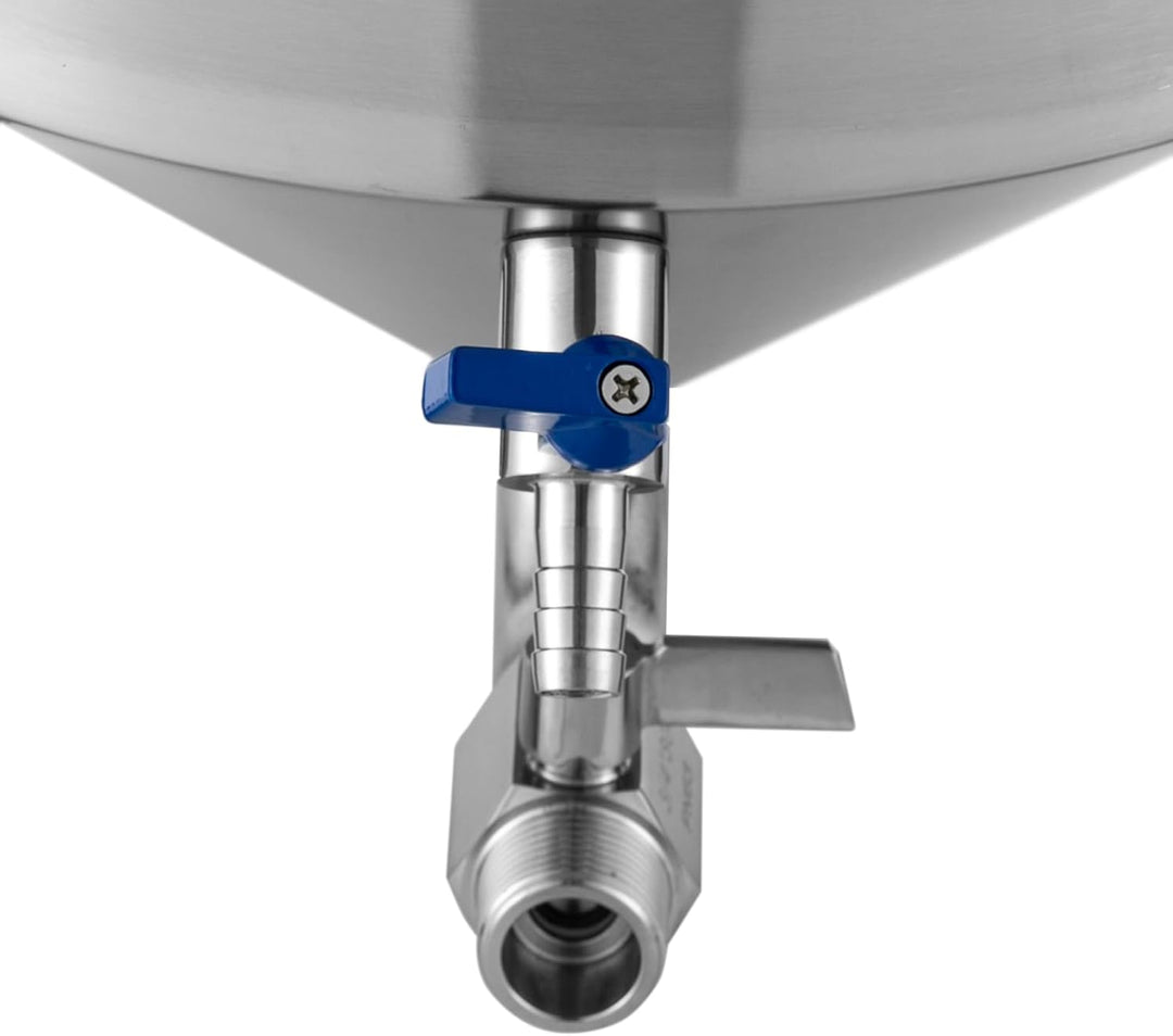 MccoMMon 32 l Gärbehälter, konischer Edelstahl-Gärbehälter, Gärtank mit Kühler, 59.7 * 33.3CM, für d