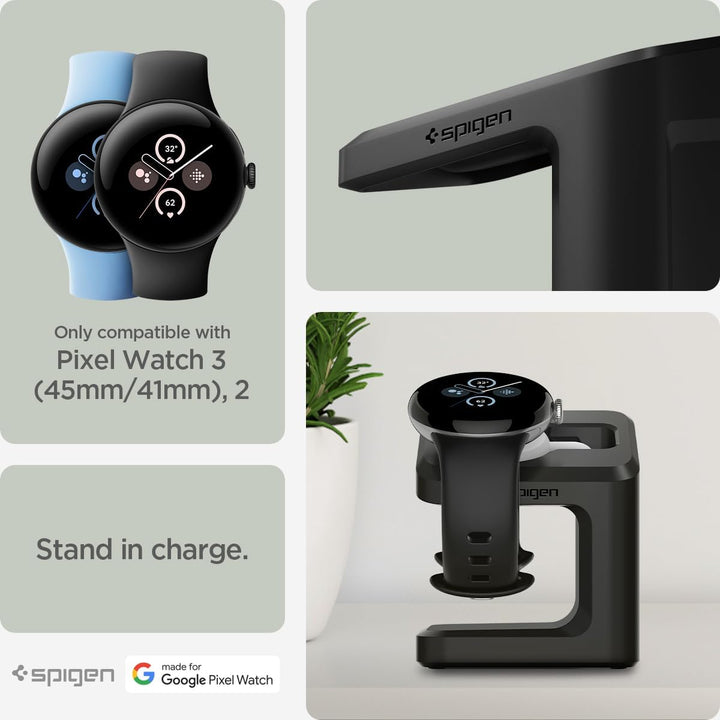 Spigen S355 Smartwatch Ladestation Ständer Dockingstation Kompatibel mit Google Pixel Watch 3 41mm/4