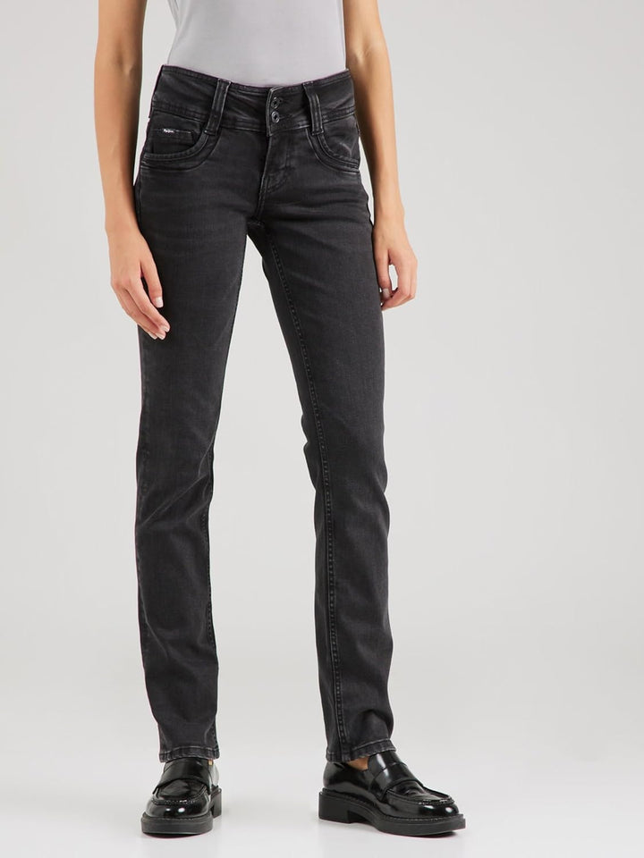 Pepe Jeans Damen Gen Hose 26W / 32L Black (Denim-vs1), 26W / 32L Black (Denim-vs1)