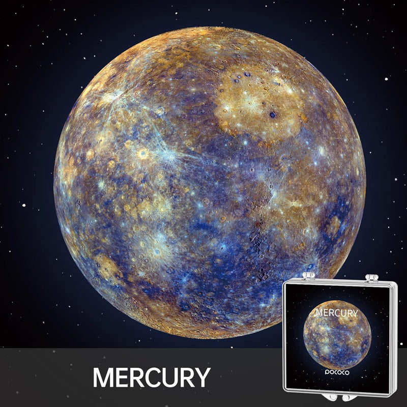 POCOCO Realistische Solarsystem Scheiben Galaxy Home Planetarium Projektor, 5k Ultra HD, 6er Pack (S
