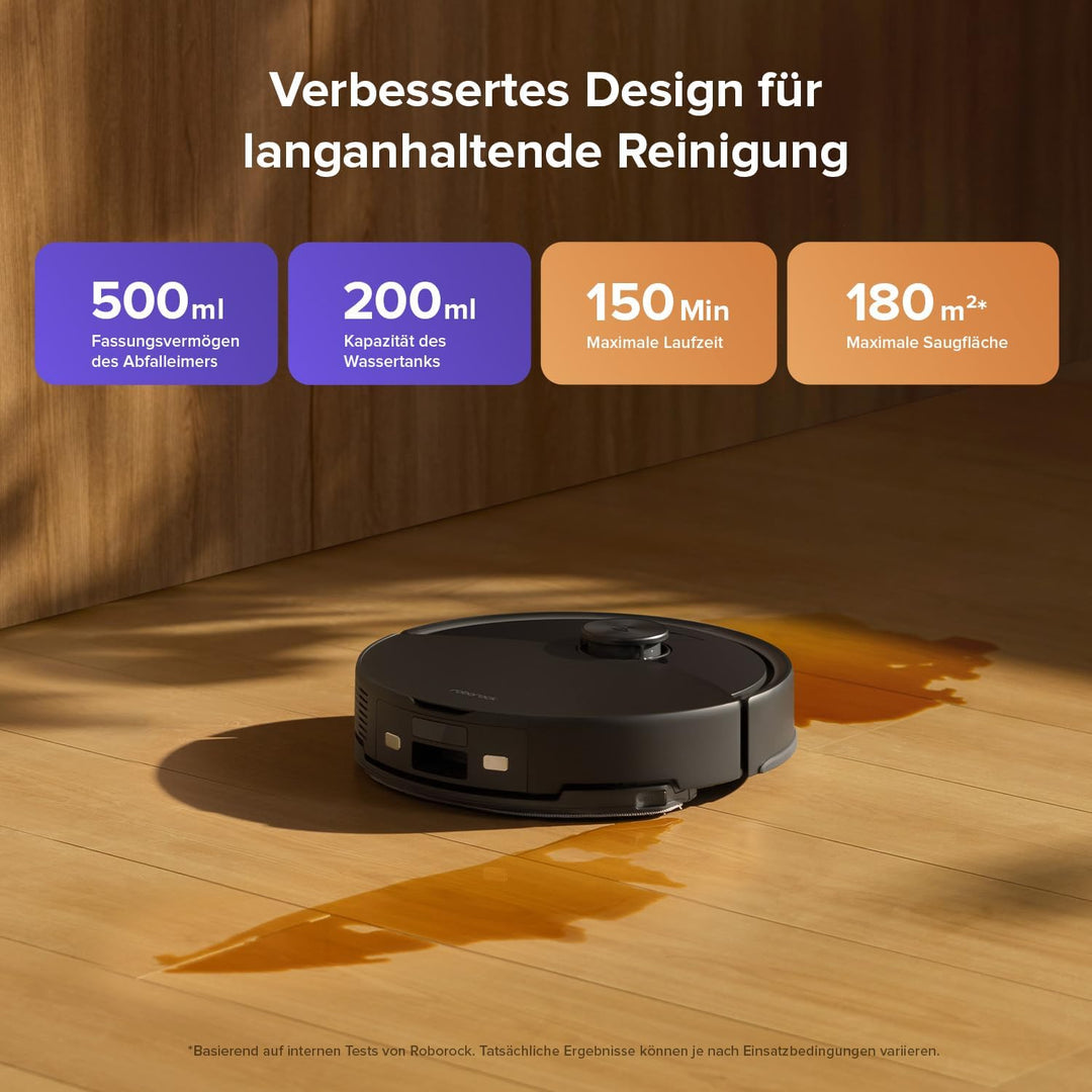 roborock Q10 S5-Set Saugroboter mit Wischfunktion, 10.000 Pa Saugkraft, Dual Anti-Tangle System, Aut