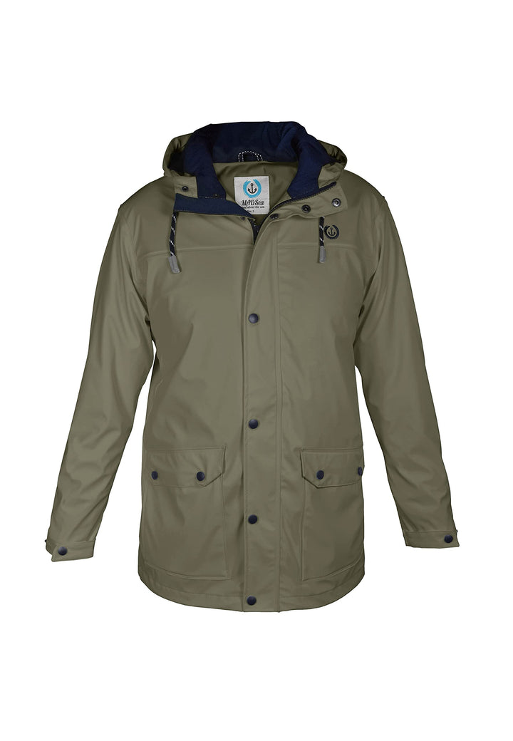 MADSea Herren Regenjacke Friesennerz 63096 gelb S Oliv, S Oliv