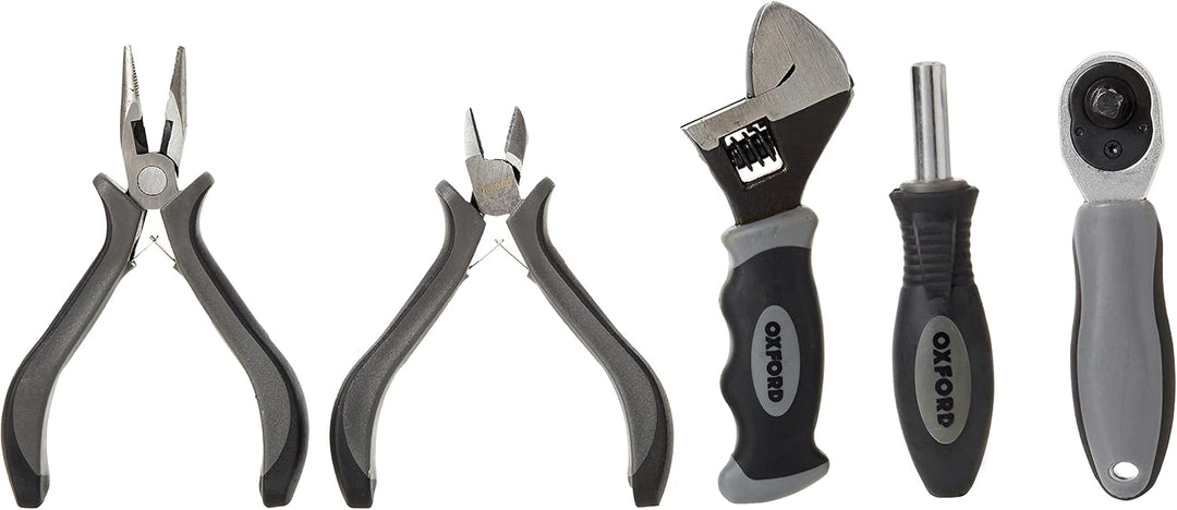 Oxford OX770 Bike Tool Kit Pro - Repair Your Motorbike, Motorcycle or Scooter On The Move, Black Wer
