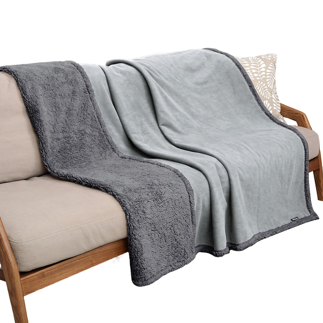 Hundedecke Wasserdicht, Waschbar Hundebett Plüsch und rutschfeste Mit Soft Sherpa Hundematte Haustie