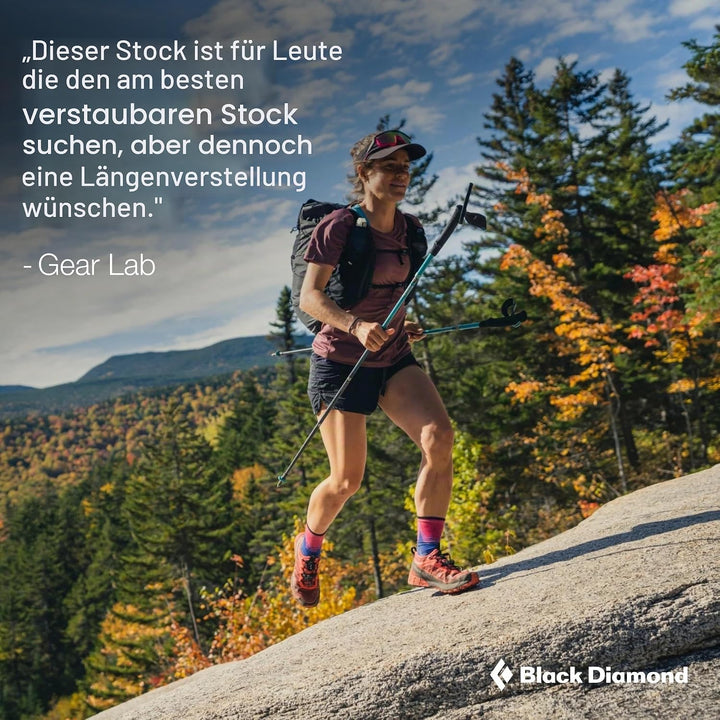 Black Diamond Unisex-Adult Distance Flz Poles Trailrunning, Wander, Trekking-Stöcke 95 - 110 cm Pewt