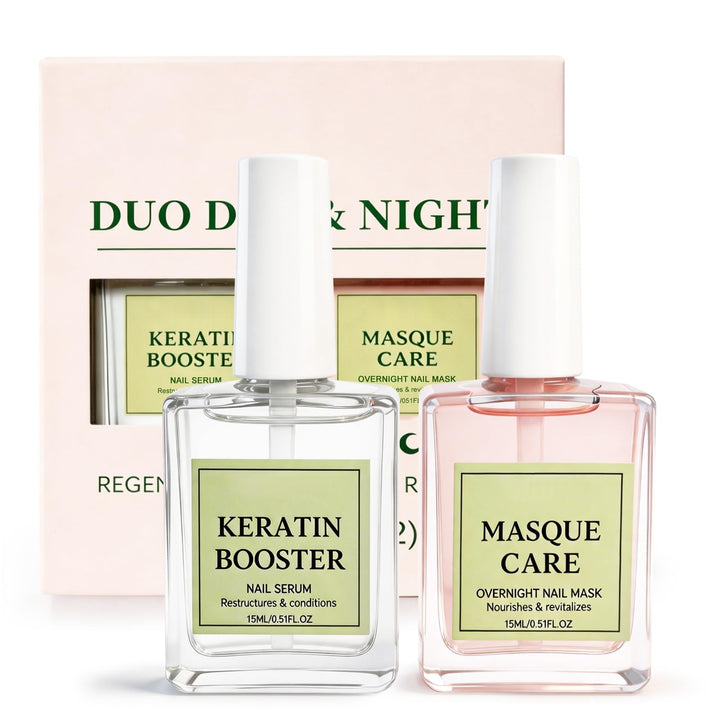 Duo Day &amp; Night Nagelpflegeöl Set,Nagelhärter Extra Stark,Nährendes Nagelöl | Nail Care Kit:1 Nagelh