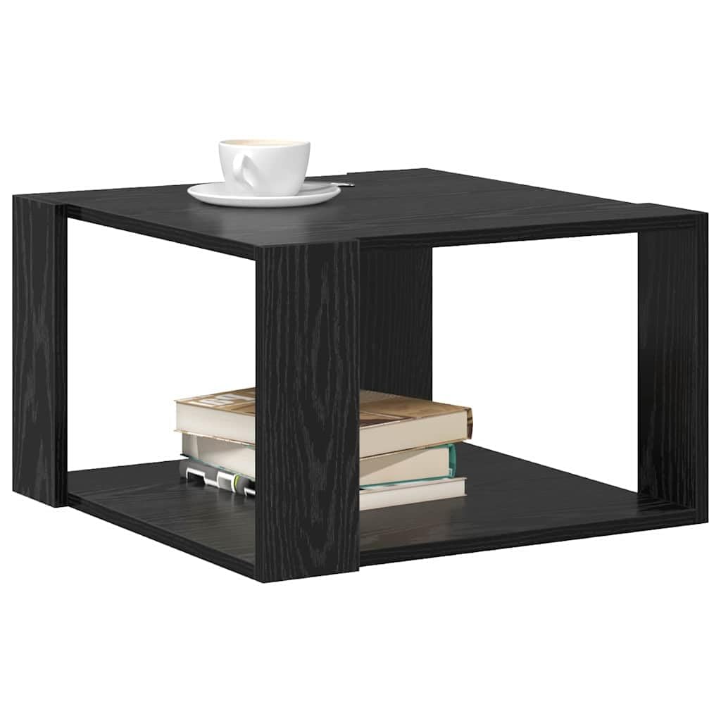 vidaXL Couchtisch Schwarz Eiche 51,5x51,5 x 30cm Holzwerkstoff Zeitgenössisch quadratisch für den Wo