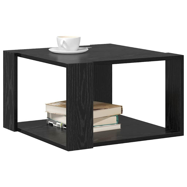 vidaXL Couchtisch Schwarz Eiche 51,5x51,5 x 30cm Holzwerkstoff Zeitgenössisch quadratisch für den Wo