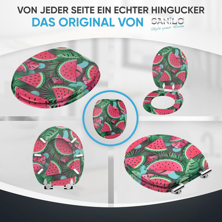 Sanilo WC Sitz mit Absenkautomatik, viele neue Toilettendeckel zur Auswahl, hochwertige Oberfläche,