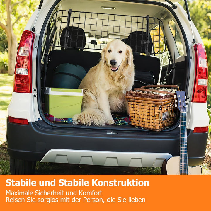 Hundegitter Auto, Autoschutzgitter Trenngitter Universal, Autoschutzgitter Verstellbare Breite mit S