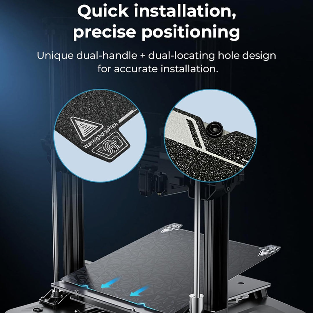 Creality Dual-Sided Printing Platform Board Kit for K1 Max, 3D Printer Glossy PEO + Coated PEI Doubl