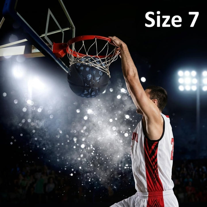 Basketball Grösse 7, Professioneller Wettkampf-Basketball aus Gummi, Trainingsball mit hohem Sprungv