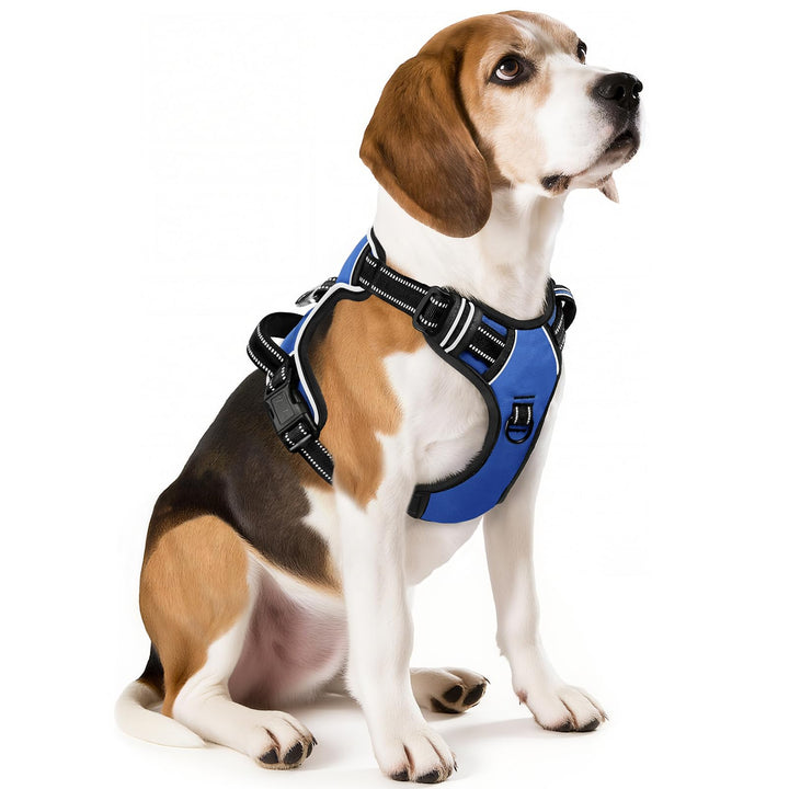 HEELE Hundegeschirr, No-Pull Hundegeschirr, Brustgeschirr für Mittelgrosse Hunde, Weich Atmungsaktiv
